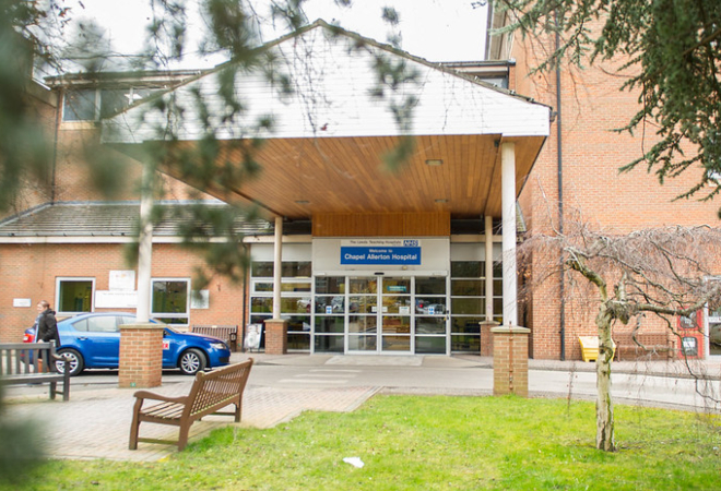 "Chapel Allerton Hospital main entrance"