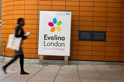 Photo of Evelina London Children's Hospital sign