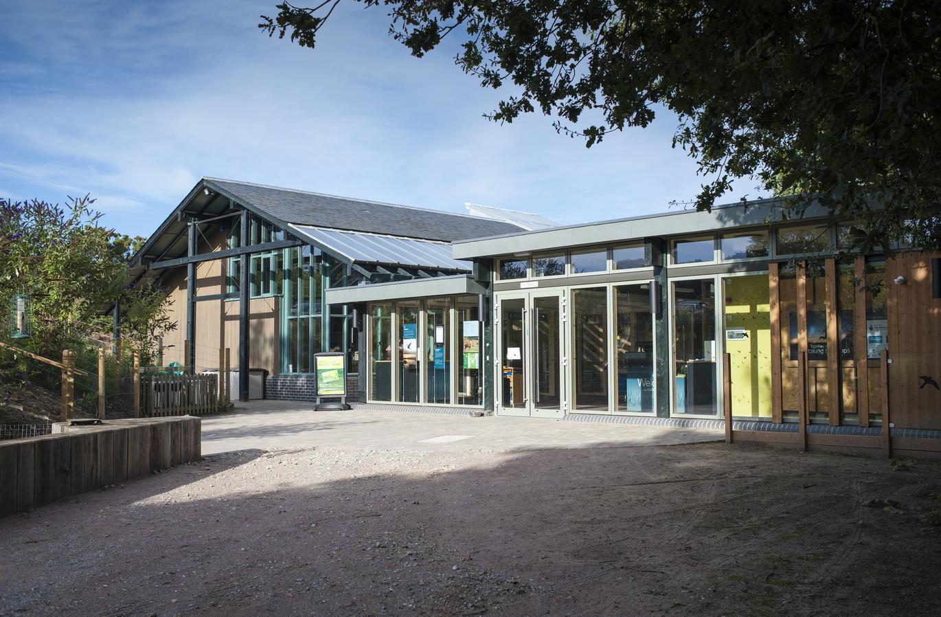 "entrance to the Minsmere building"