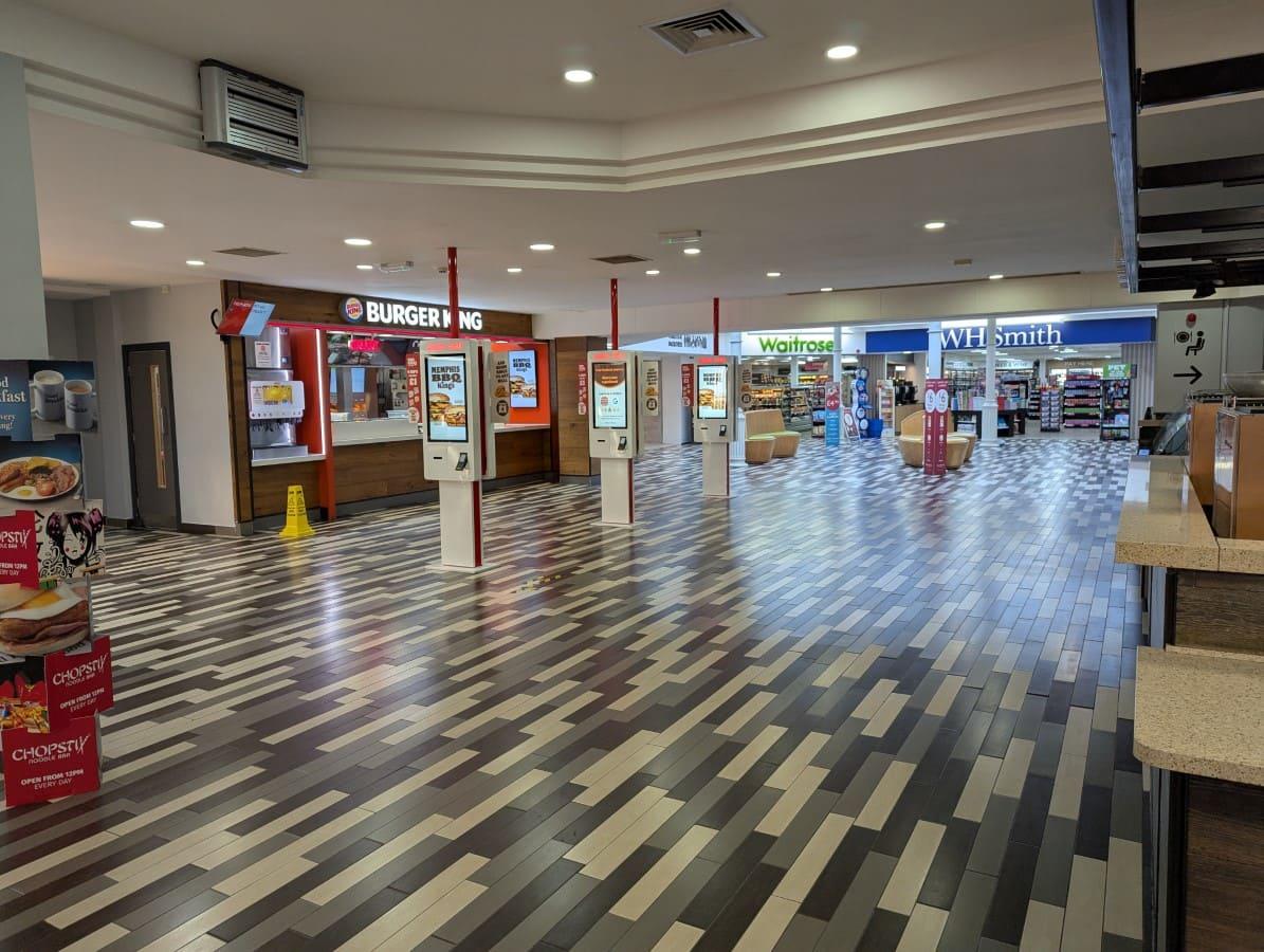 A picture showing the interior of the M40 - Warwick Services - Northbound - Welcome Break