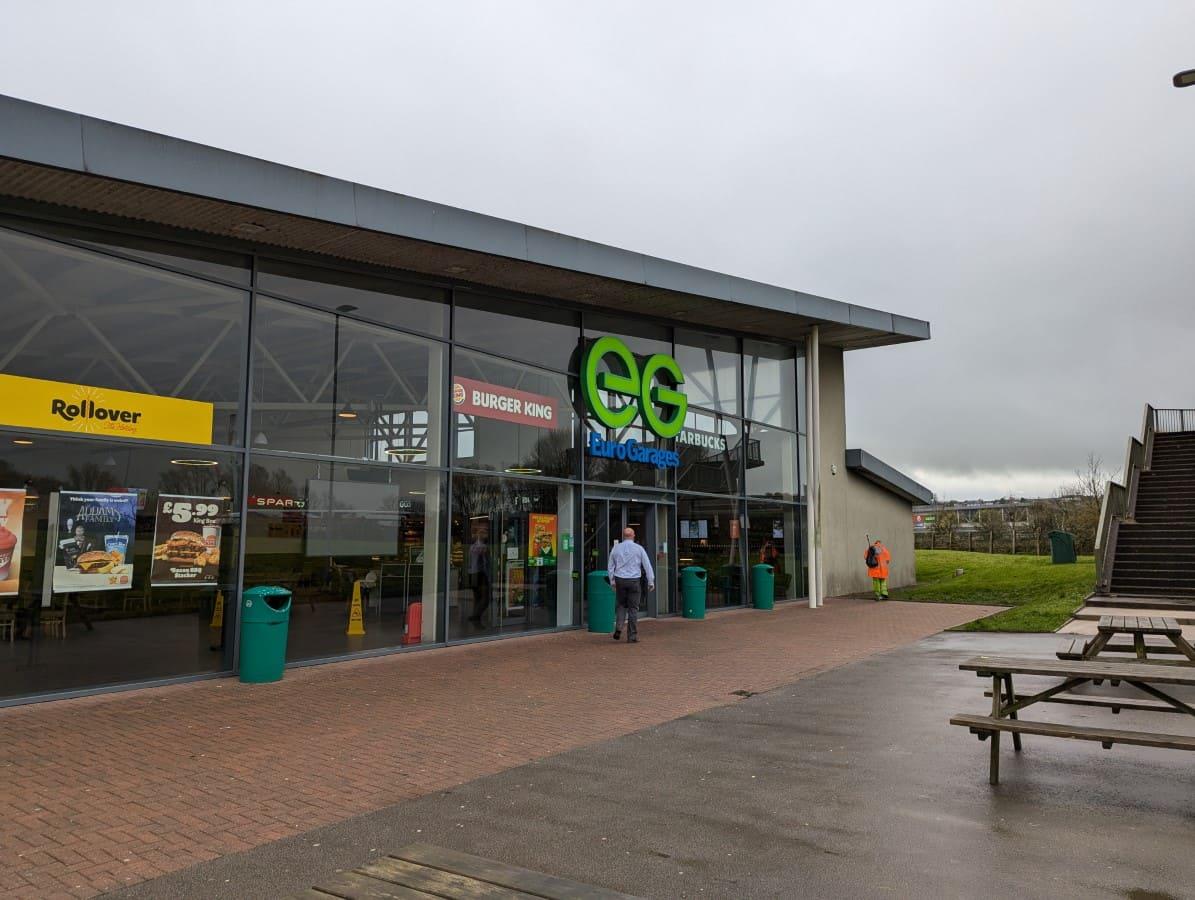 A picture showing the front of the M61 - Rivington Services - Southbound - Euro Garages