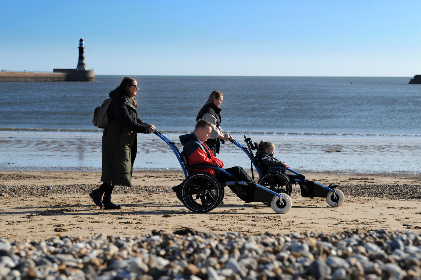 "A walk on Roker beach"