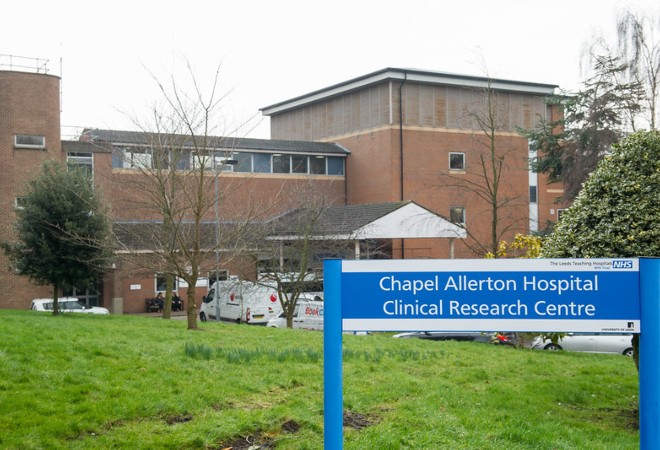 "Photo of Chapel Allerton Hospital main entrance"