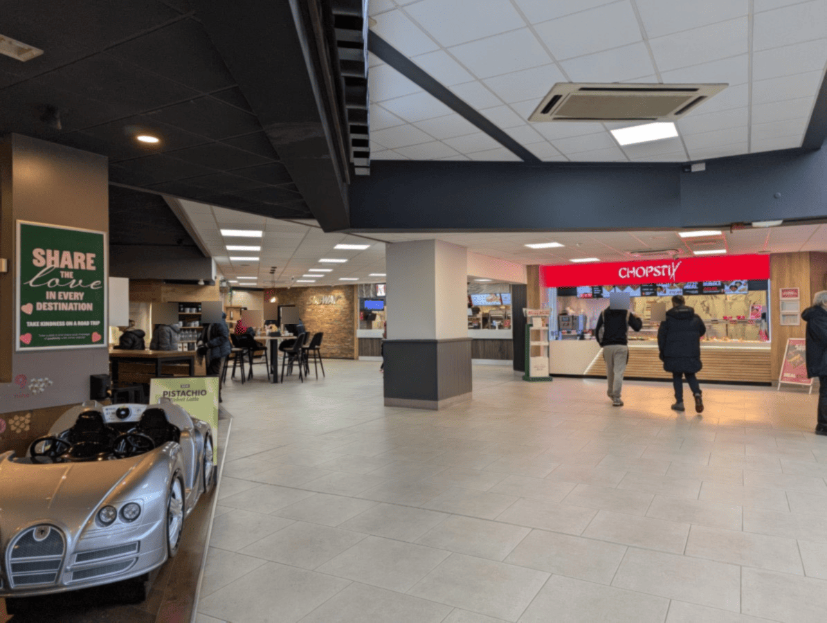 A picture showing the interior of the M1 - Woodall Services - Northbound - Welcome Break