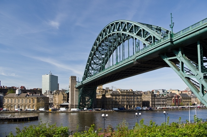 Photo of View of Quayside and Tyne Bridge from Gateshead side