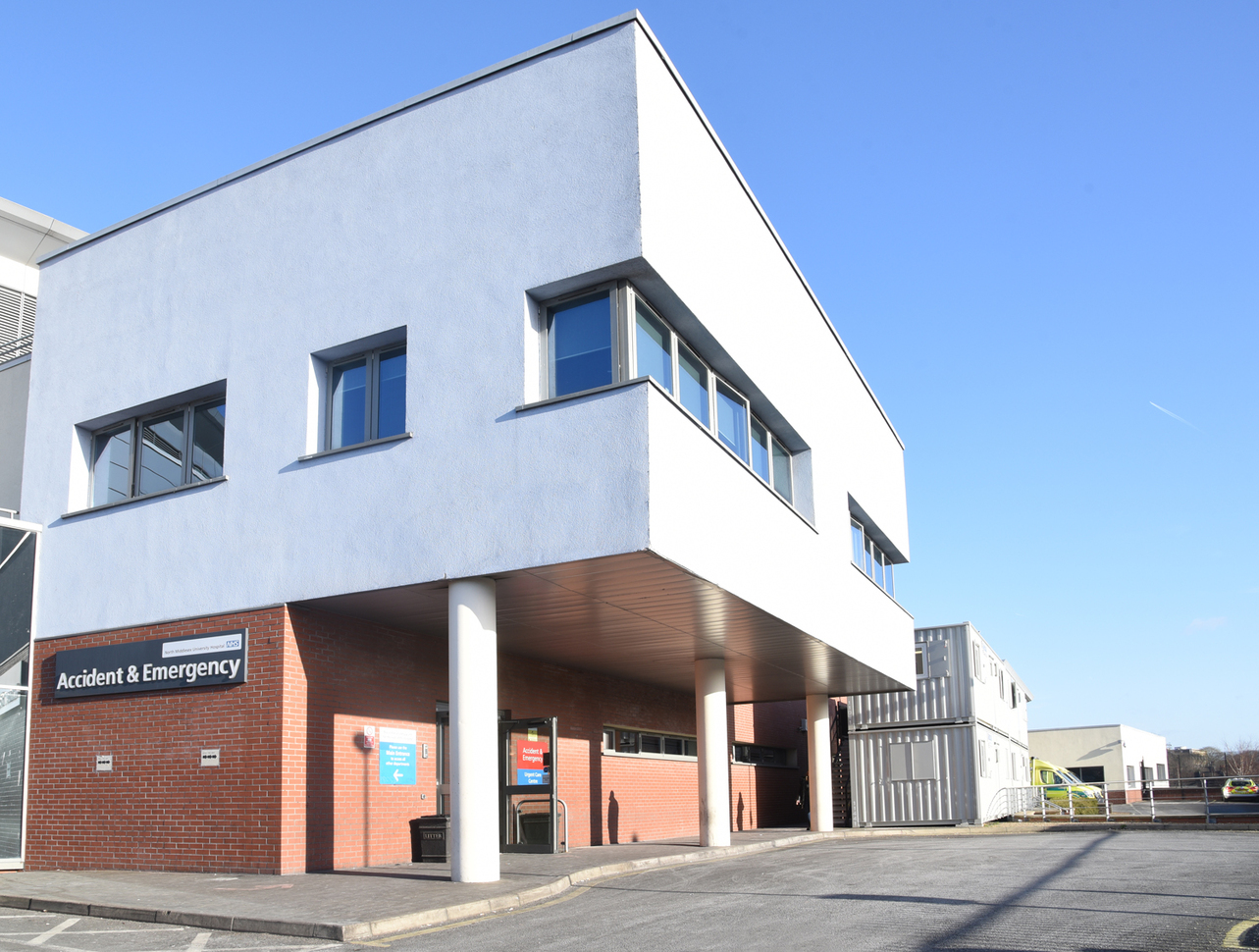 "North Middlesex University Hospital NHS Trust A and E entrance"