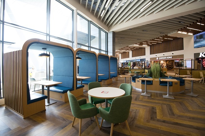 Photo of inside seating area at Rugby Services