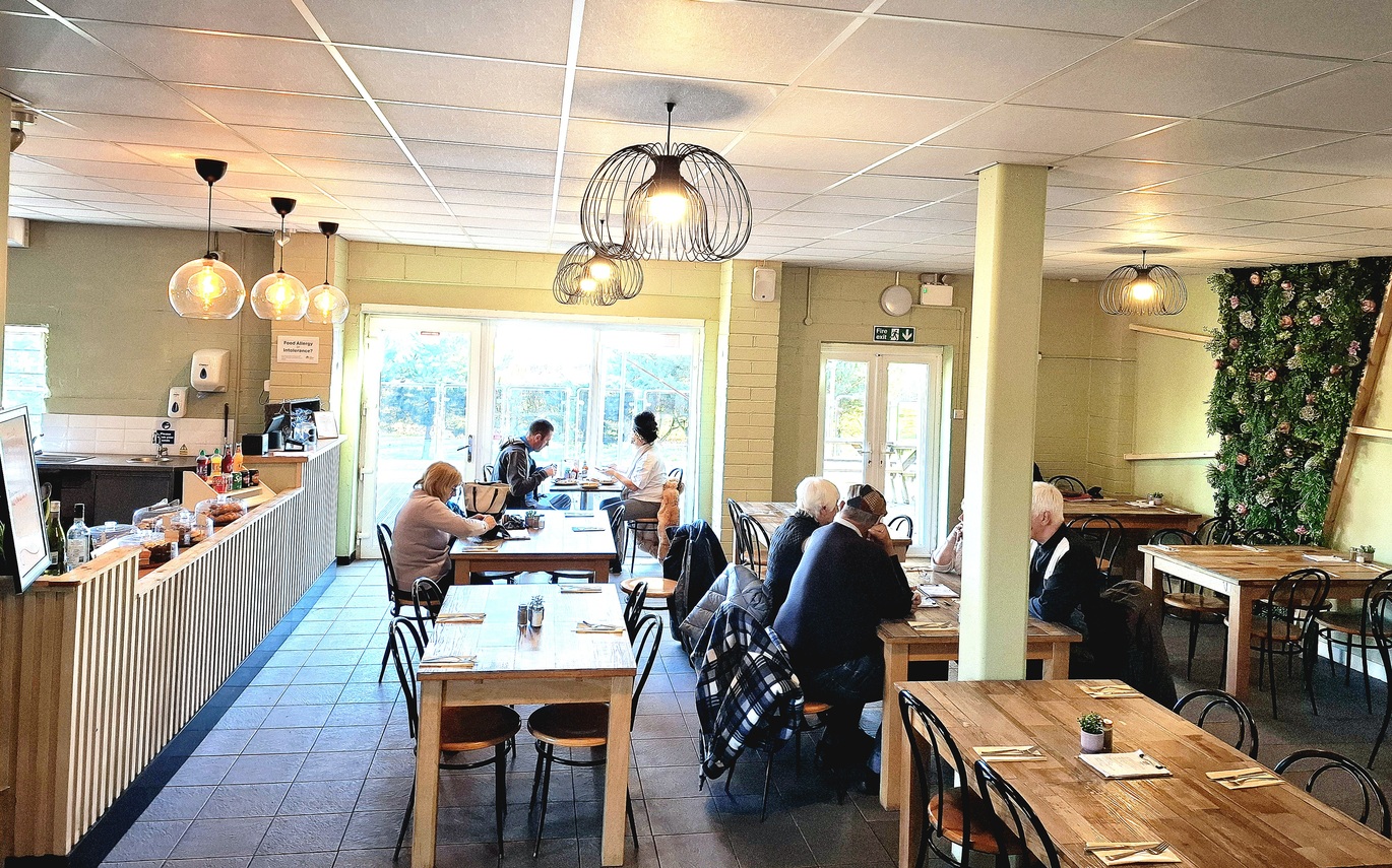 "Internal view of cafe"