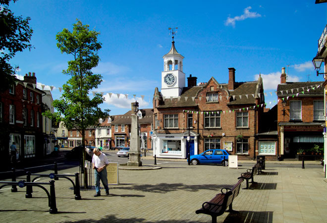 "A photo of Ampthill Town Centre"