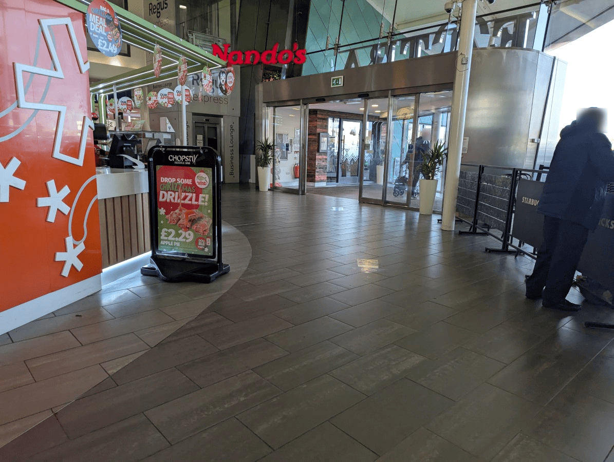 A picture showing the interior of the M25 - Cobham Services - EXTRA