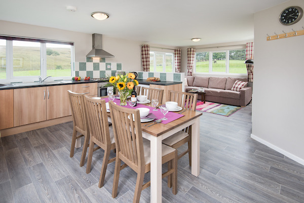 A photo of one of the lodges