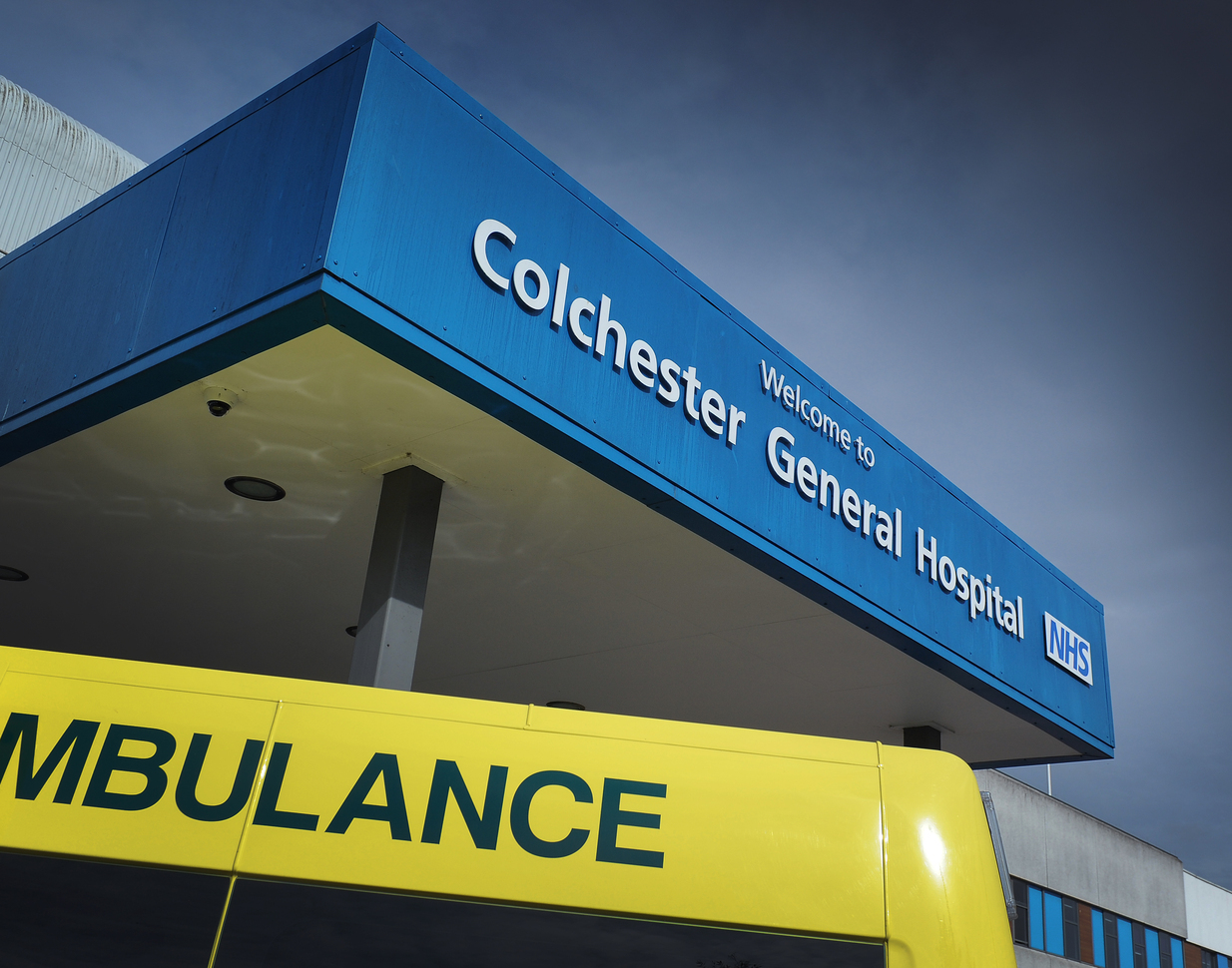"Colchester General Hospital close up"