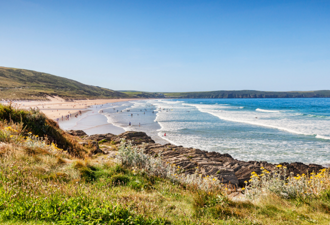 "North Devon beach and coastline"