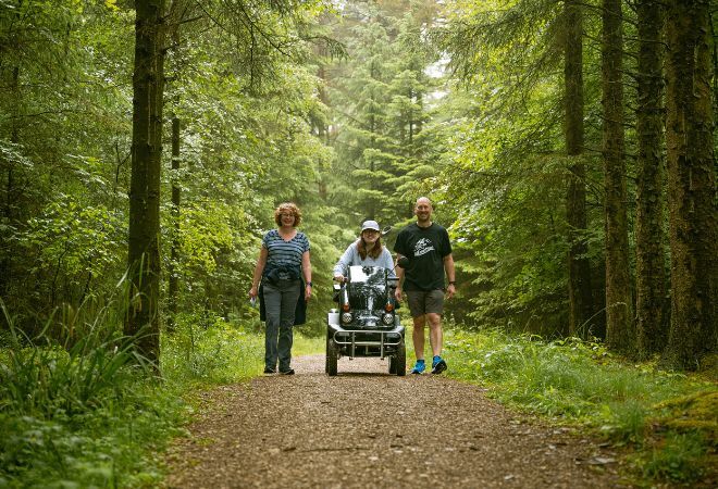 Family at Cropton Forest 
