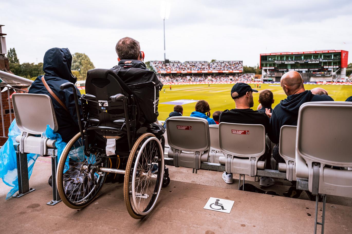 accessible viewing area at Emirates Old Trafford