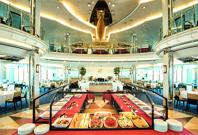Photo of buffet area on Marella Discovery 2