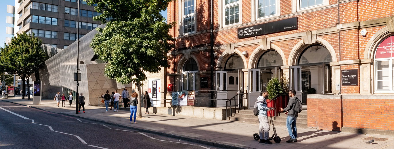 Exterior image of London Metropolitan University. 