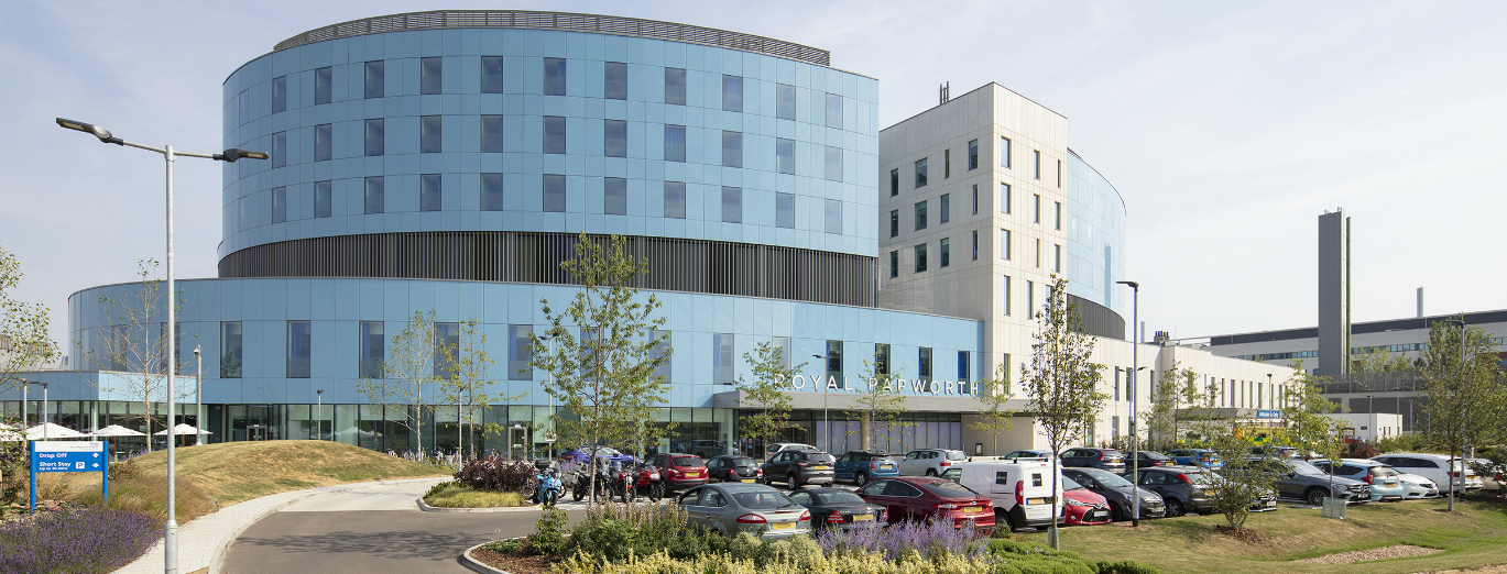 Photo of overall outside of new Royal Papworth Hospital