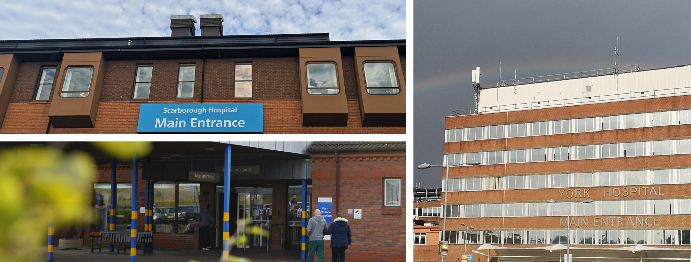 "Collage of Scarborough, Bridlington, and York Hospitals"