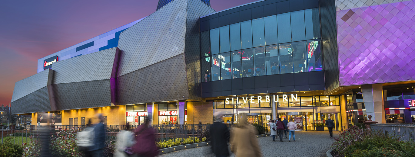 Exterior photo of silverburn shopping centre