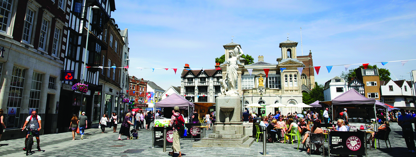 Kingston town centre market place 