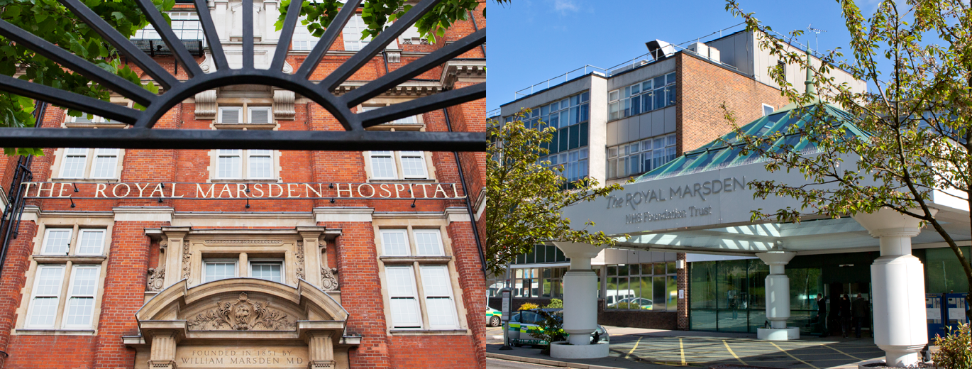 "Royal Marsden in Chelsea and Royal Marsden in Sutton"