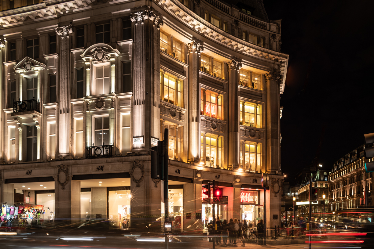 Oxford Circus at night