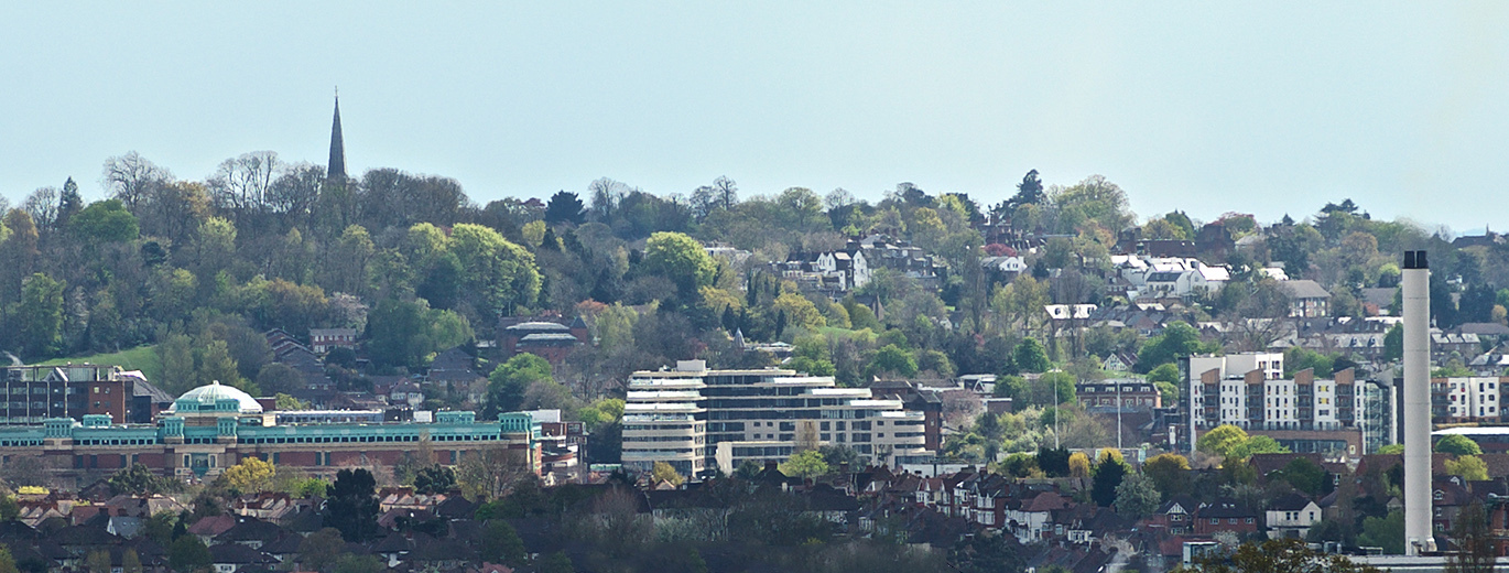 "A photo of the town landscape in Harrow