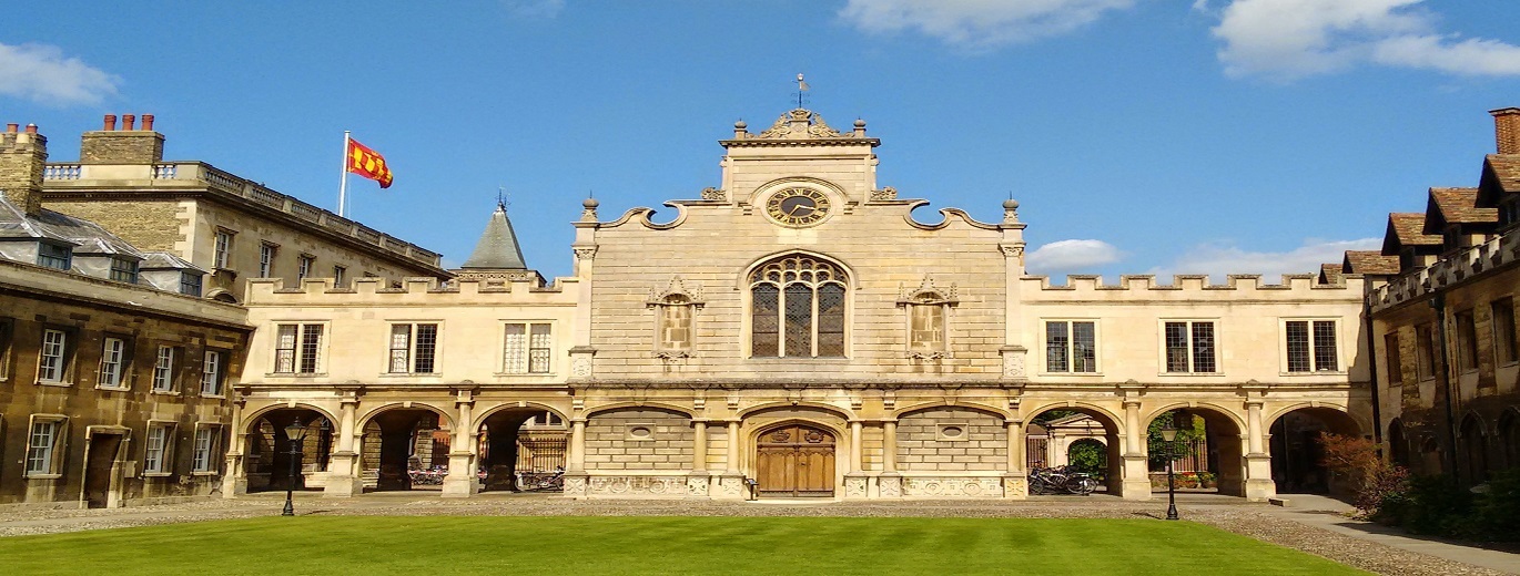 View of the Chapel at Peterhouse College. 