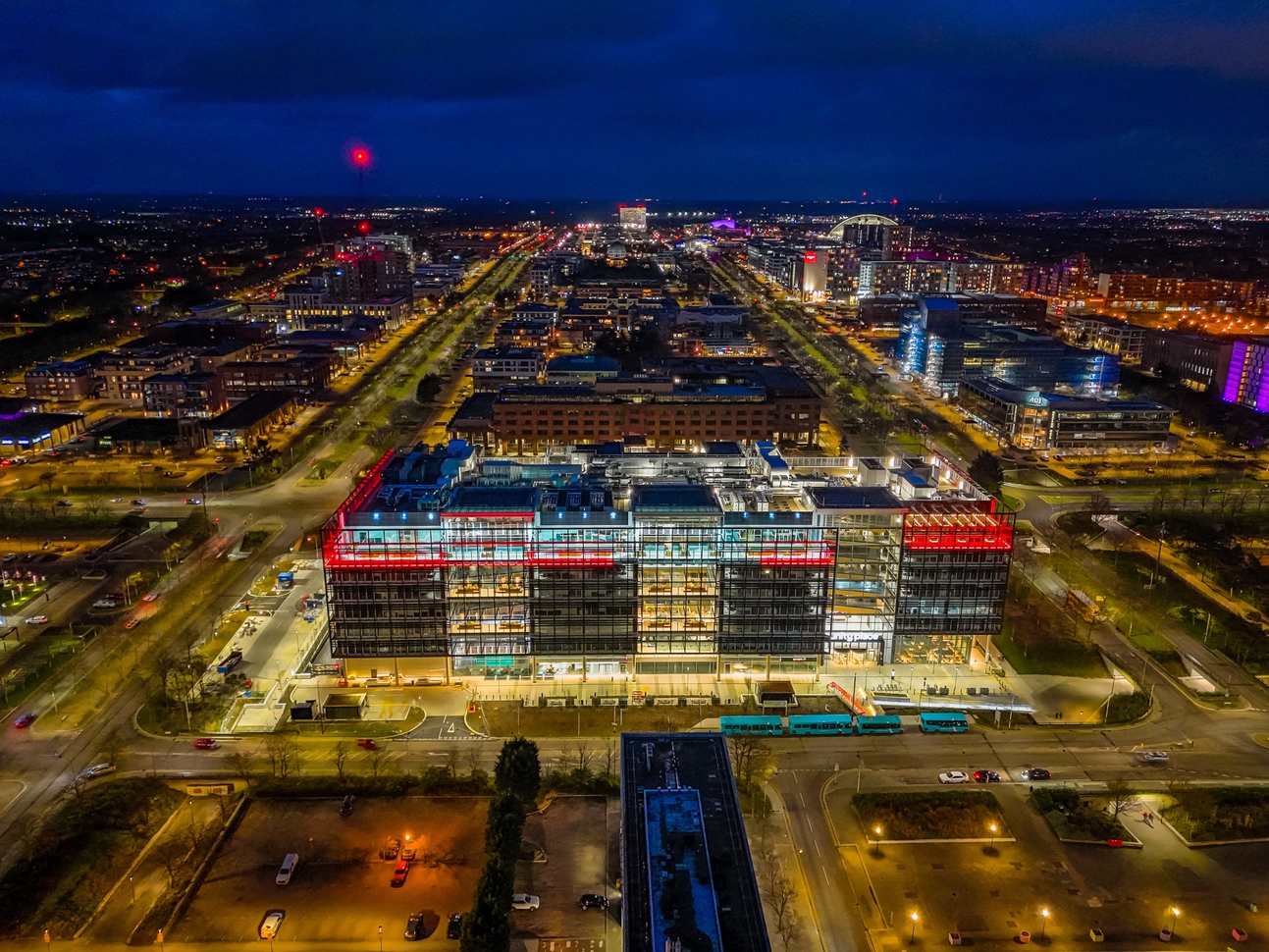 Drone Over MK aerial shot