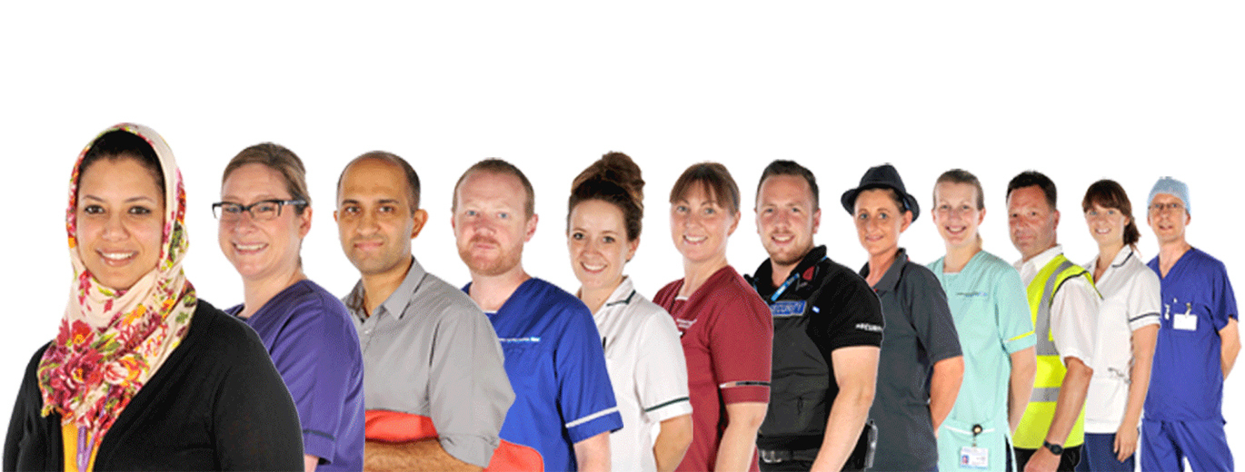 "Headshots of staff at the Trust"