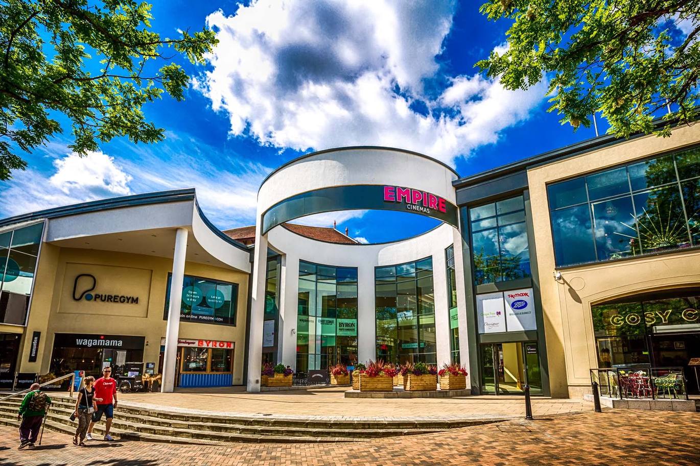 "External view of Buttermarket Shopping Centre"