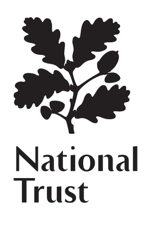 "Royal blue National Trust Logo with oak leaf"