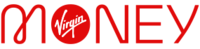 “Virgin Money logo featuring the word ‘MONEY’ in red uppercase letters, with the ‘O’ replaced by a red circle containing the white Virgin signature.”