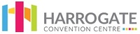 "Harrogate Convention Centre logo with three rectangles stood side by side in blue, red and orange with an orange arc flowing in between"