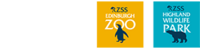 "Brand logos for the Royal Zoological Society of Scotland, Edinburgh Zoo and the Highland Wildlife Park"