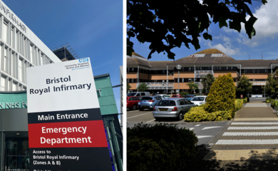 Image of two hospitals