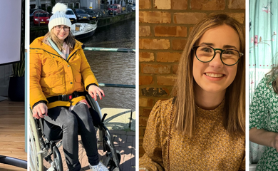 A selection of four photos of AccessAble Ambassador Georgia Vine.
