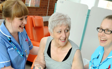 Nurses and patients at Lincolnshire Community Health Services NHS Trust
