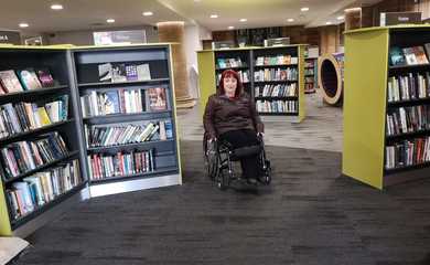 Lucy in library