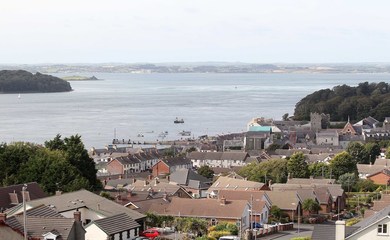 An area of Ards and North Down with houses and the sea in view