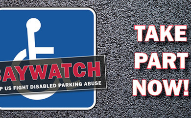 Baywatch logo with text - 'take part now'