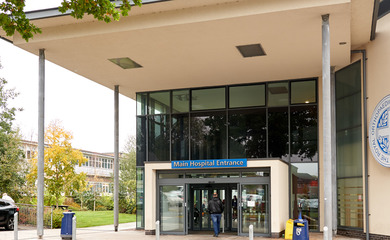 Main entrance to the Royal Orthopaedic Hospital