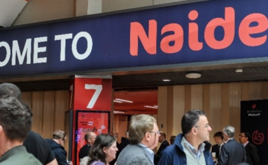 People outside the entrance to Naidex